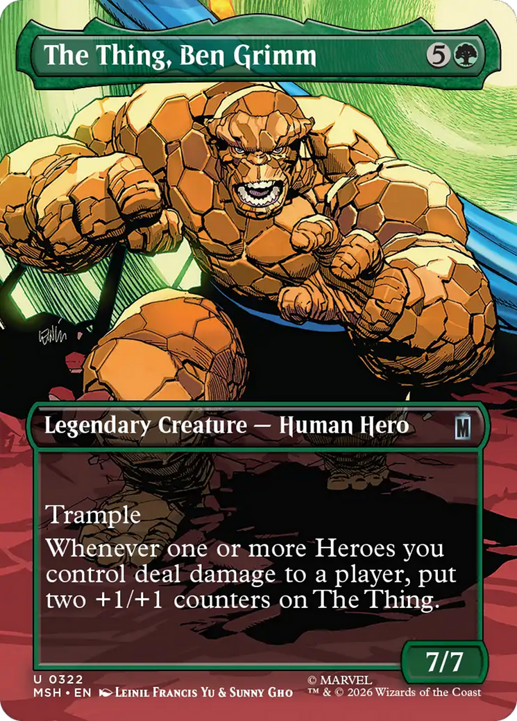 The Thing, Ben Grimm (Borderless) [Marvel Super Heroes] | Gate City Games LLC