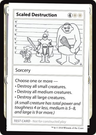 Scaled Destruction (2021 Edition) [Mystery Booster Playtest Cards] | Gate City Games LLC