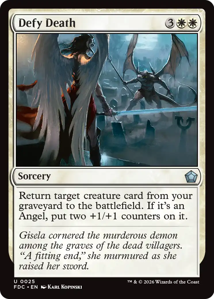 Defy Death [Foundations Commander] | Gate City Games LLC