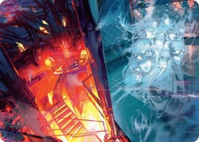 Roaring Furnace // Steaming Sauna Art Card [Duskmourn: House of Horror Art Series] | Gate City Games LLC