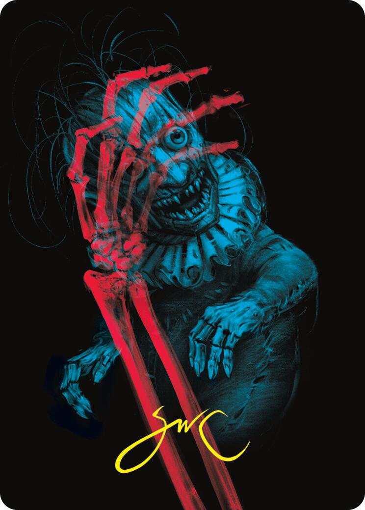 Marvin, Murderous Mimic Art Card (Gold-Stamped Signature) [Duskmourn: House of Horror Art Series] | Gate City Games LLC