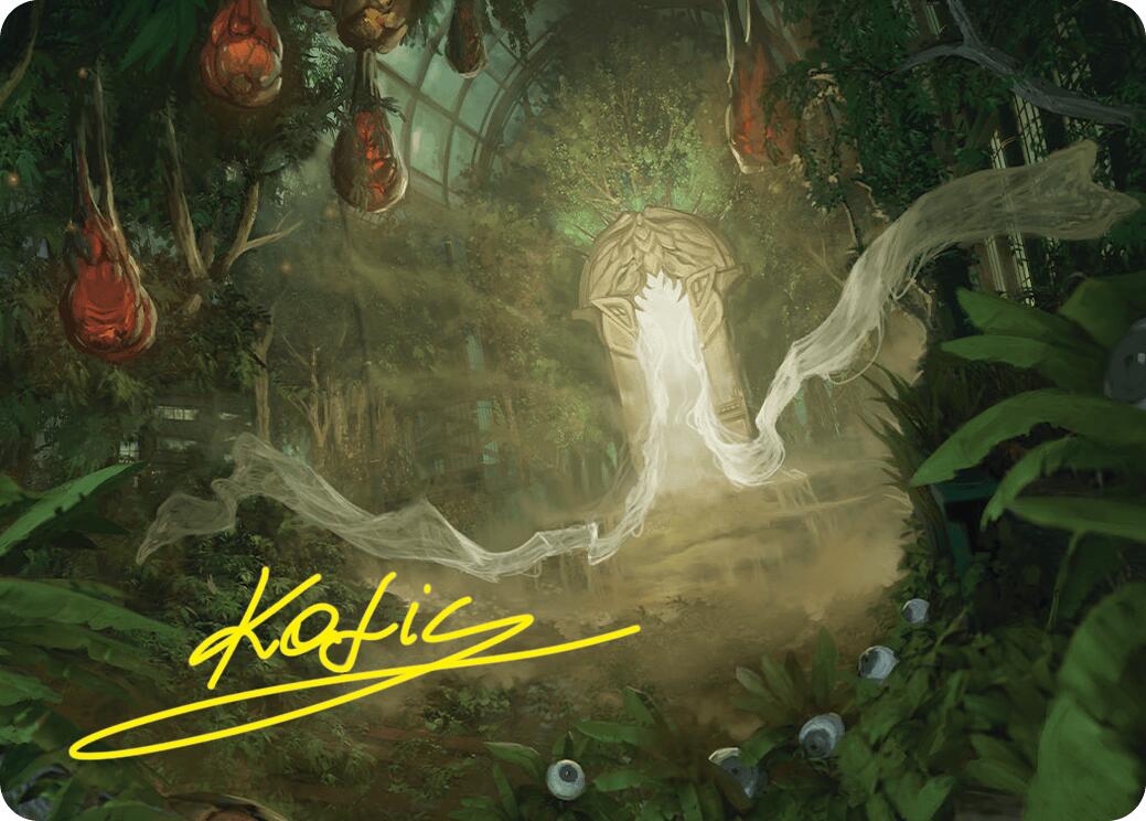 Hushwood Verge Art Card (Gold-Stamped Signature) [Duskmourn: House of Horror Art Series] | Gate City Games LLC
