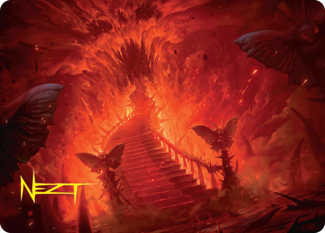 Mountain Art Card (Gold-Stamped Signature) [Duskmourn: House of Horror Art Series] | Gate City Games LLC