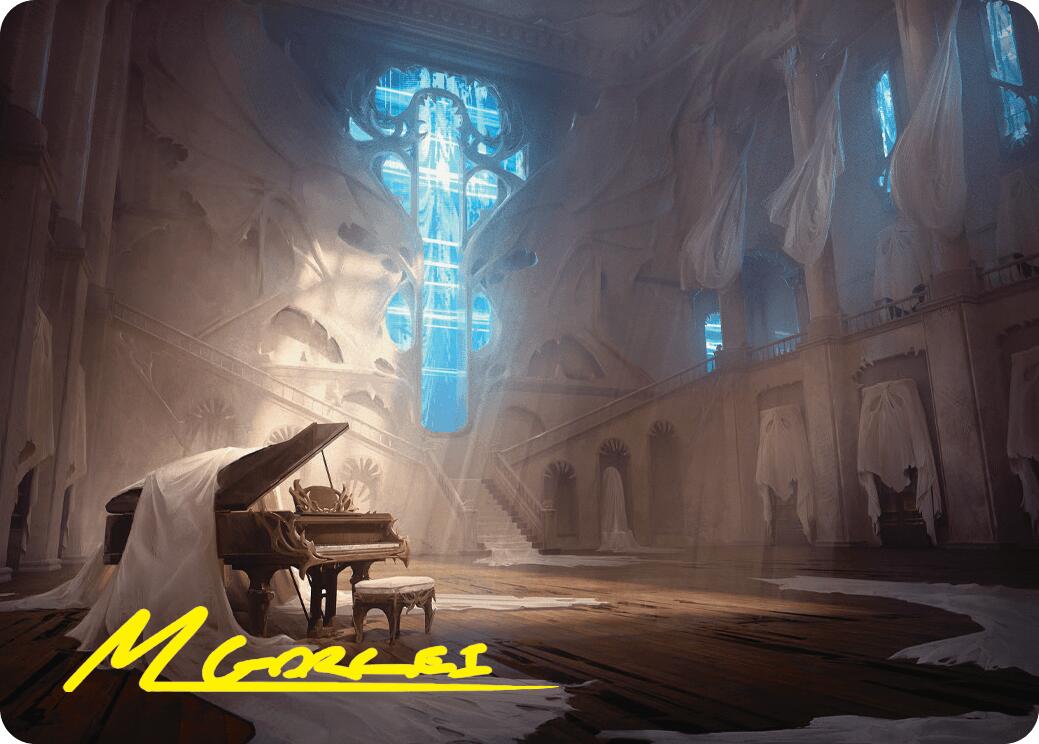 Plains Art Card (Gold-Stamped Signature) [Duskmourn: House of Horror Art Series] | Gate City Games LLC