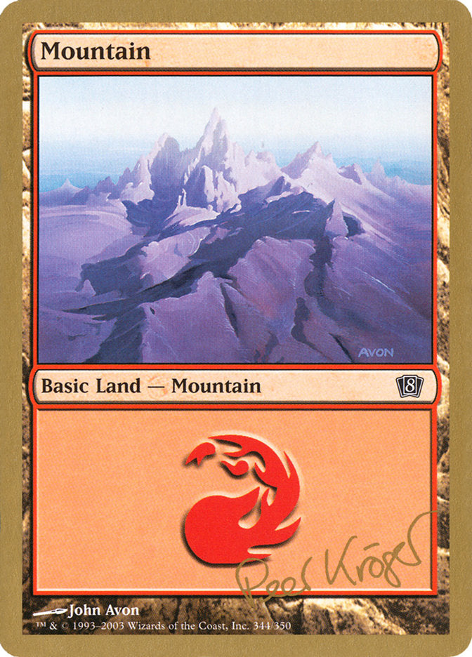 Mountain (344) (Peer Kroger) [World Championship Decks 2003] | Gate City Games LLC