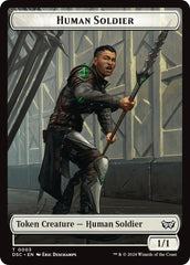 Human Soldier // Scarecrow Double-Sided Token [Duskmourn: House of Horror Commander Tokens] | Gate City Games LLC