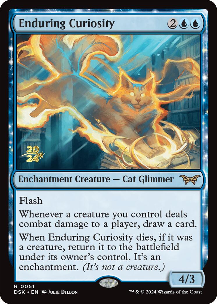 Enduring Curiosity [Duskmourn: House of Horror Prerelease Promos] | Gate City Games LLC