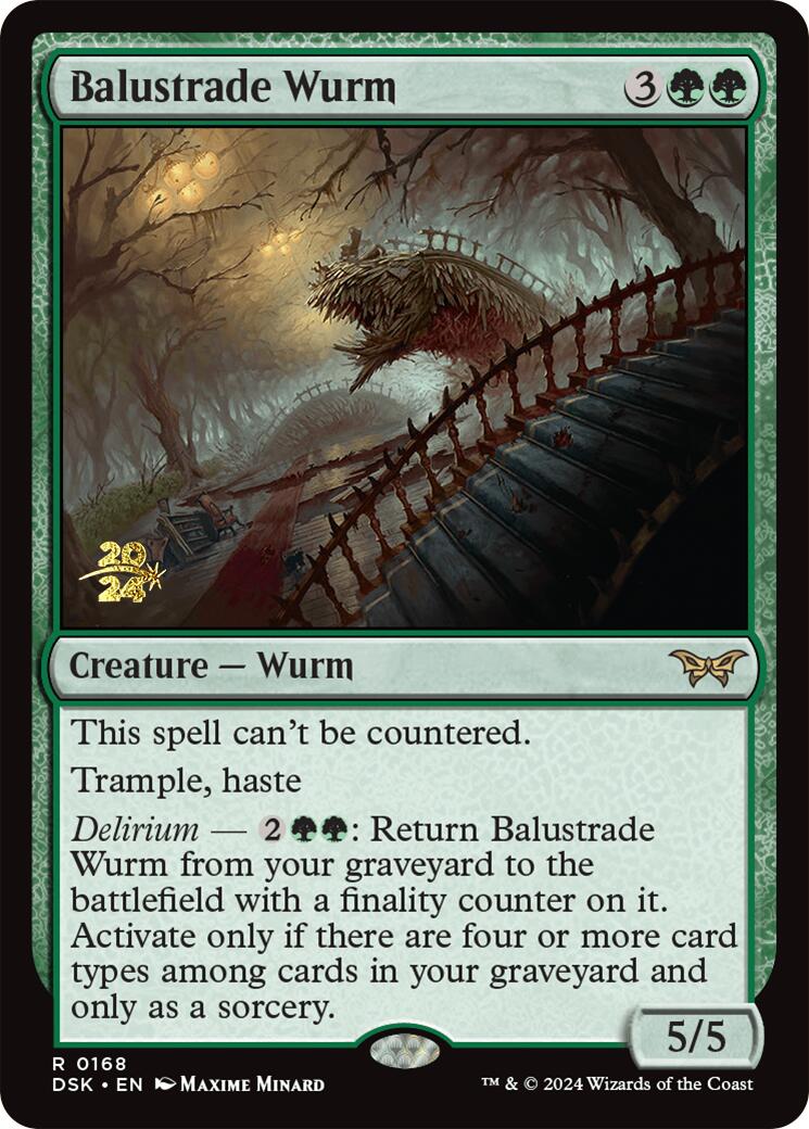 Balustrade Wurm [Duskmourn: House of Horror Prerelease Promos] | Gate City Games LLC