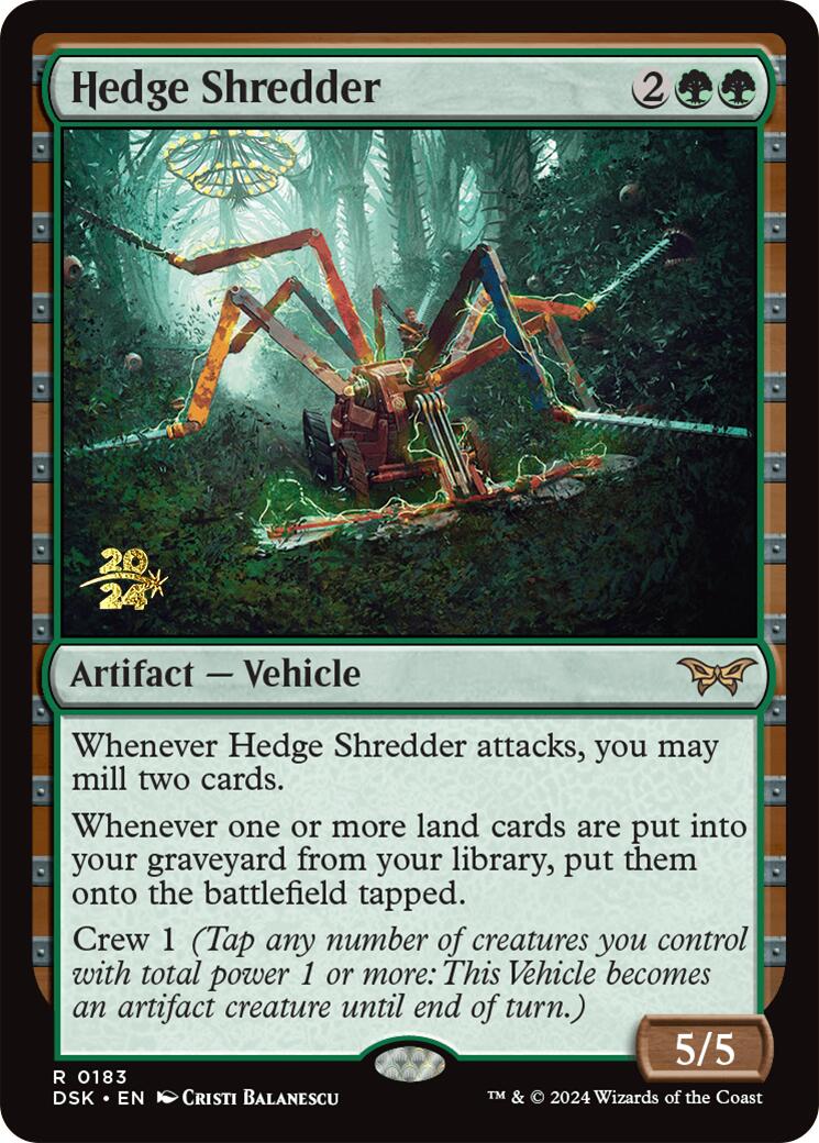 Hedge Shredder [Duskmourn: House of Horror Prerelease Promos] | Gate City Games LLC