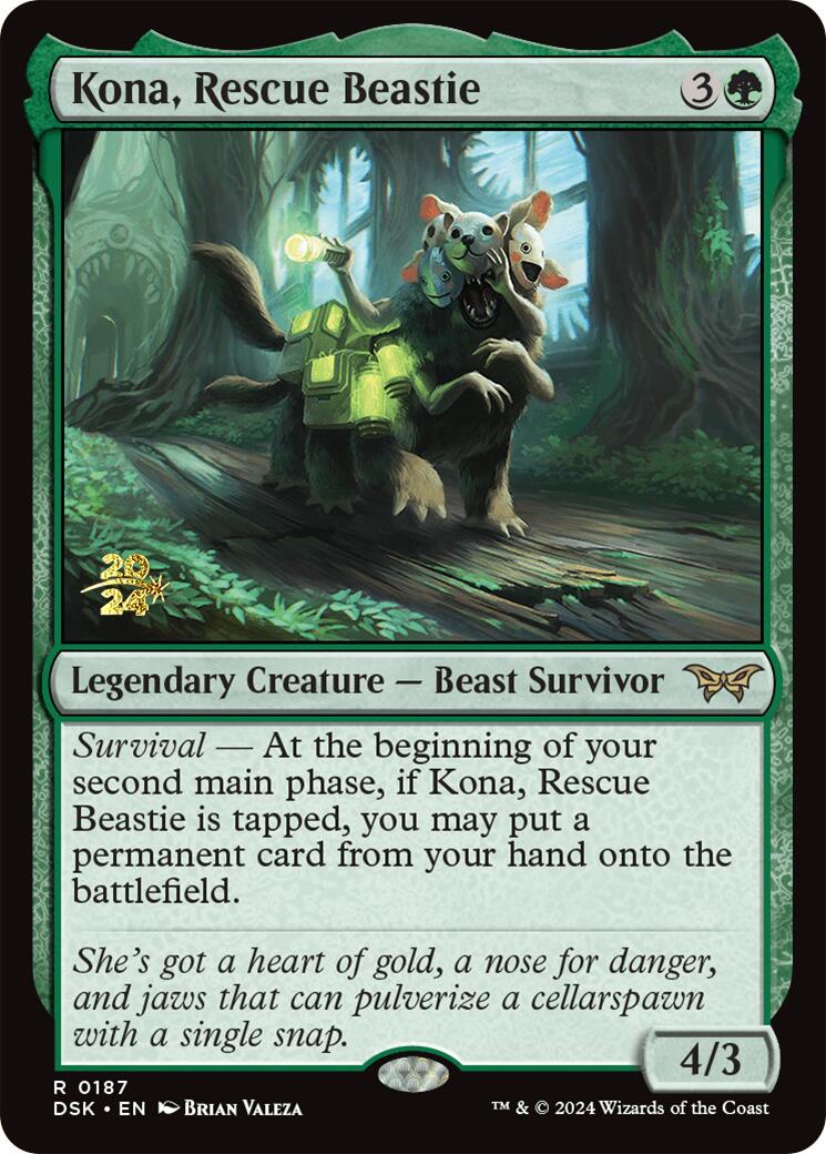 Kona, Rescue Beastie (0187) [Duskmourn: House of Horror Prerelease Promos] | Gate City Games LLC