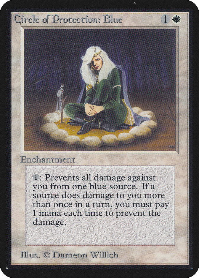 Circle of Protection: Blue [Alpha Edition] | Gate City Games LLC