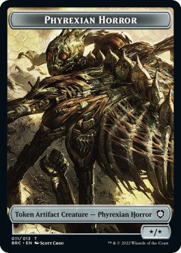 Servo // Phyrexian Horror Double-Sided Token [The Brothers' War Commander Tokens] | Gate City Games LLC