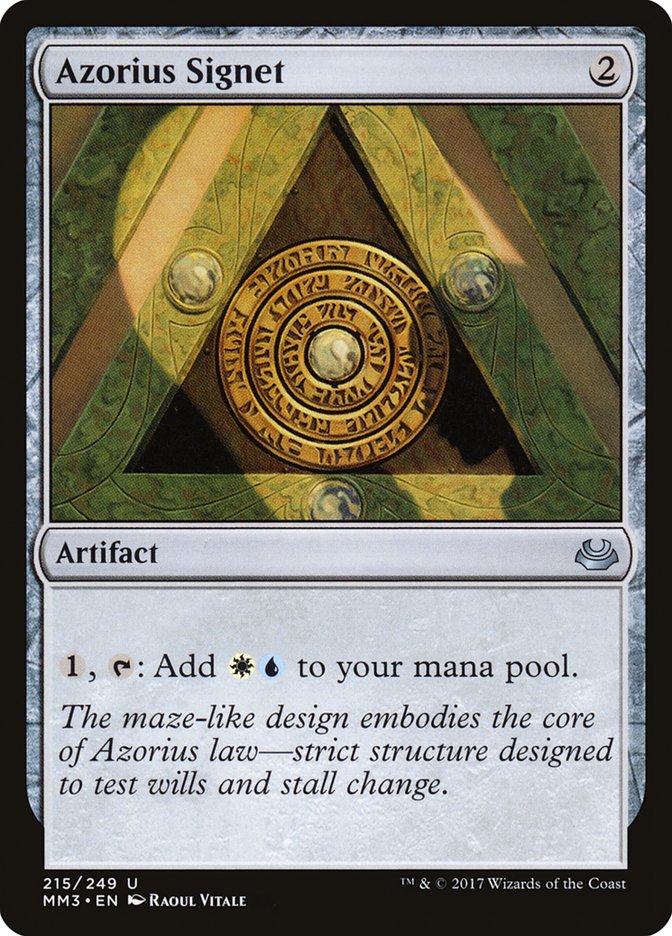 Azorius Signet [Modern Masters 2017] | Gate City Games LLC
