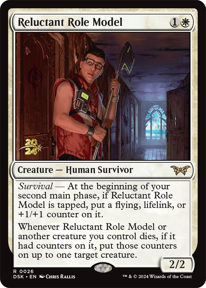 Reluctant Role Model (0026) [Duskmourn: House of Horror Prerelease Promos] | Gate City Games LLC