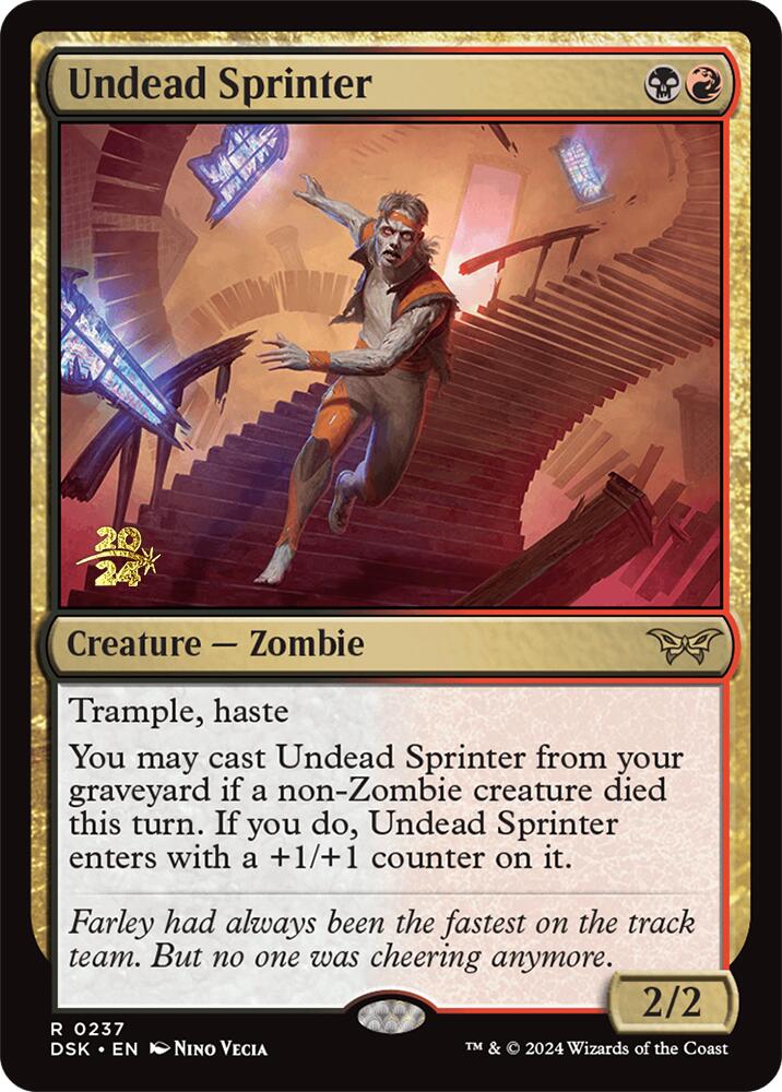 Undead Sprinter [Duskmourn: House of Horror Prerelease Promos] | Gate City Games LLC