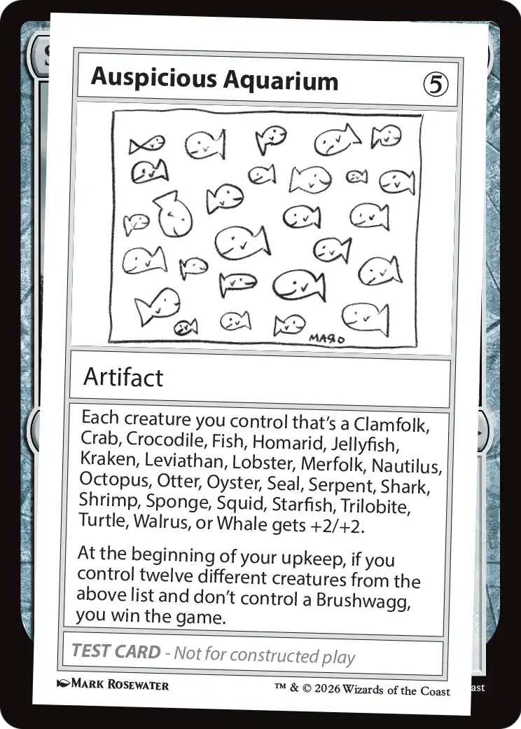 Auspicious Aquarium [Mystery Booster Playtest Cards] | Gate City Games LLC