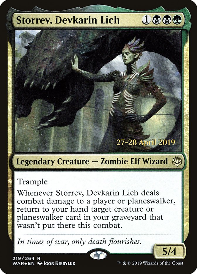 Storrev, Devkarin Lich [War of the Spark Prerelease Promos] | Gate City Games LLC