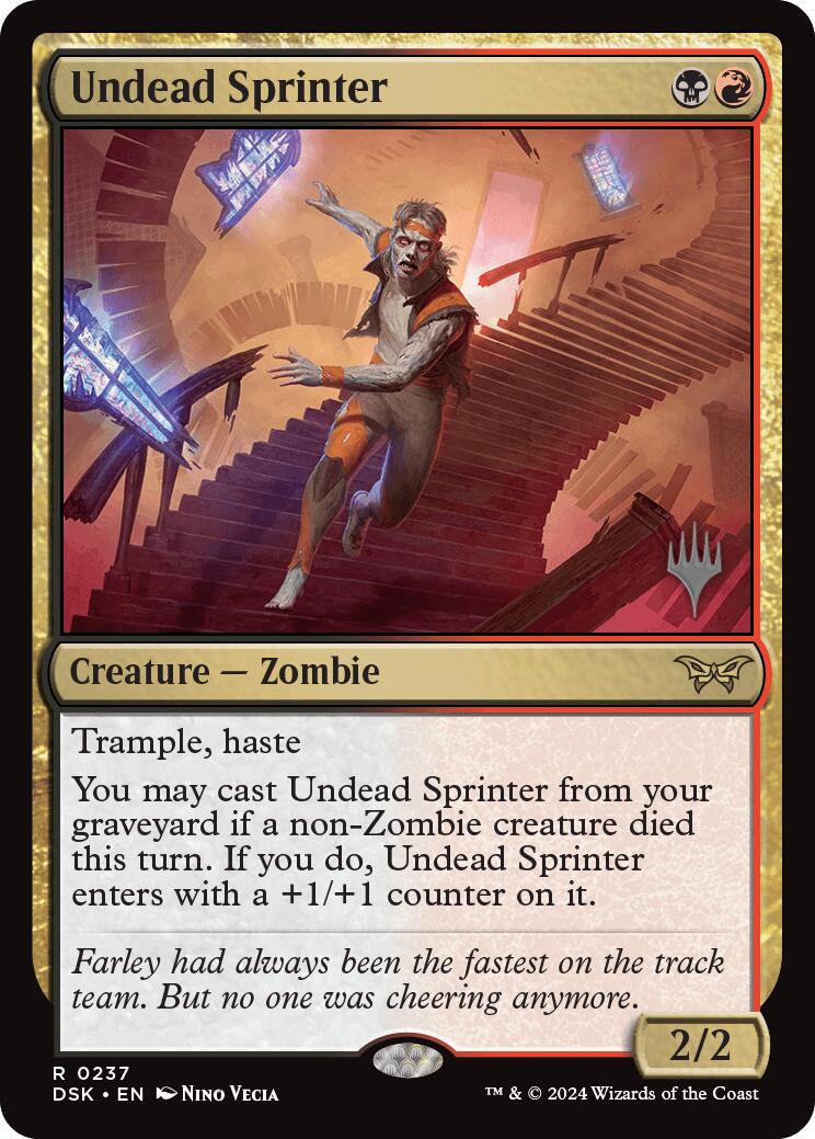 Undead Sprinter [Duskmourn: House of Horror Promos] | Gate City Games LLC