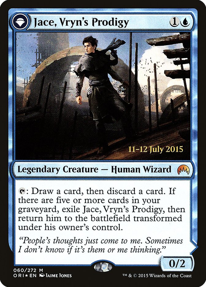 Jace, Vryn's Prodigy // Jace, Telepath Unbound [Magic Origins Prerelease Promos] | Gate City Games LLC