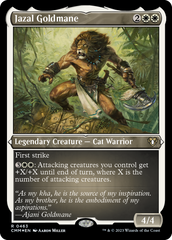 Jazal Goldmane (Foil Etched) [Commander Masters] | Gate City Games LLC