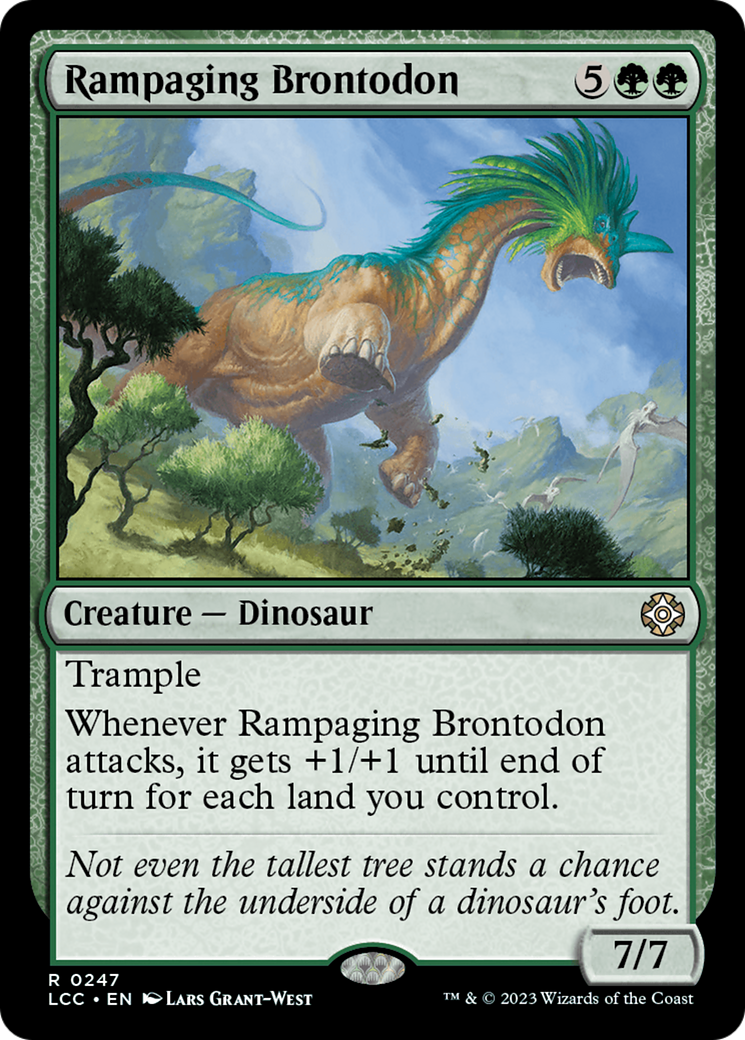 Rampaging Brontodon [The Lost Caverns of Ixalan Commander] | Gate City Games LLC