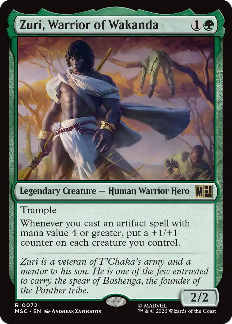 Zuri, Warrior of Wakanda (Surge Foil) [Marvel Super Heroes Commander] | Gate City Games LLC
