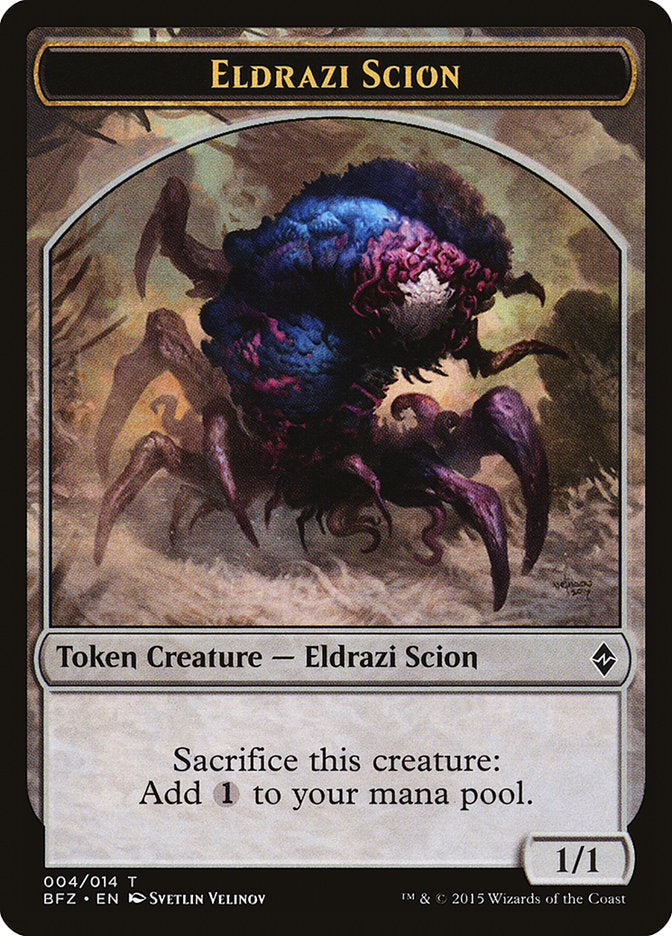 Eldrazi Scion Token (004/014) [Battle for Zendikar Tokens] | Gate City Games LLC