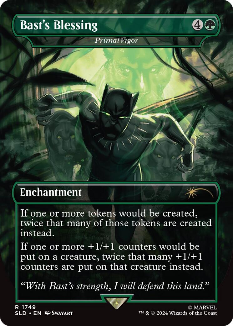 Bast's Blessing - Primal Vigor (Rainbow Foil) [Secret Lair Drop Series] | Gate City Games LLC