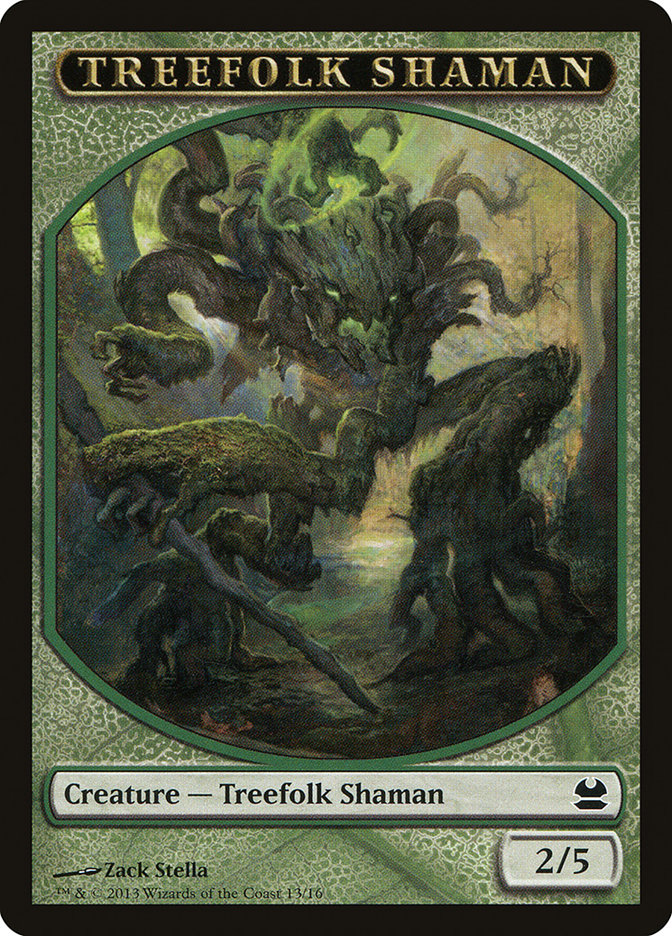 Treefolk Shaman Token [Modern Masters Tokens] | Gate City Games LLC