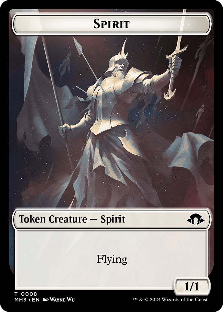 Eldrazi Spawn // Spirit (0008) Double-Sided Token [Modern Horizons 3 Tokens] | Gate City Games LLC