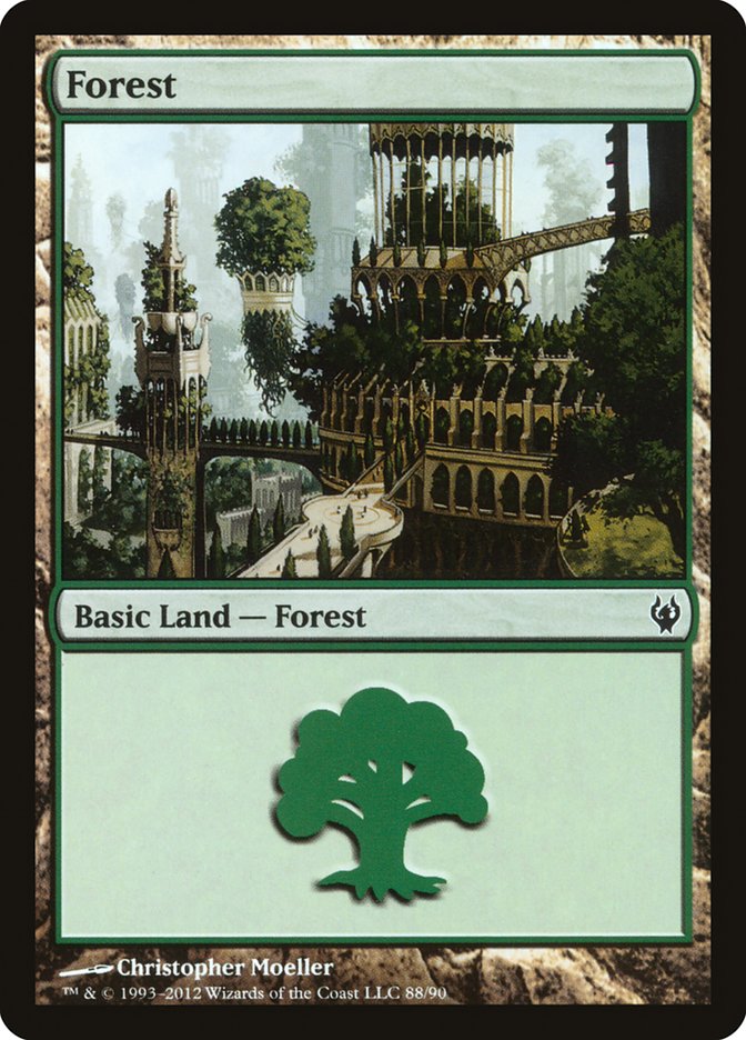 Forest (88) [Duel Decks: Izzet vs. Golgari] | Gate City Games LLC