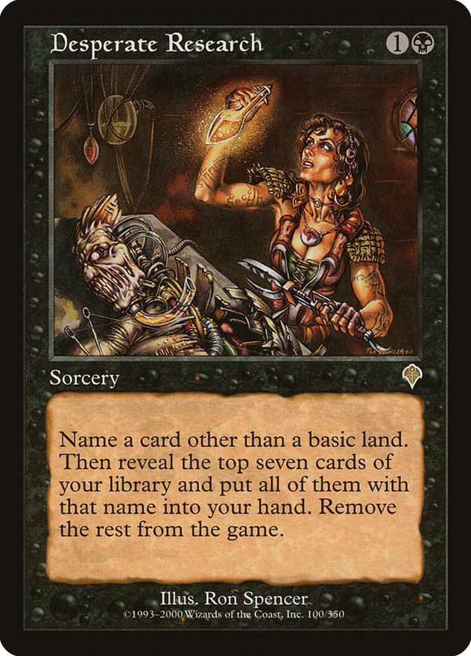 Desperate Research [Invasion] | Gate City Games LLC