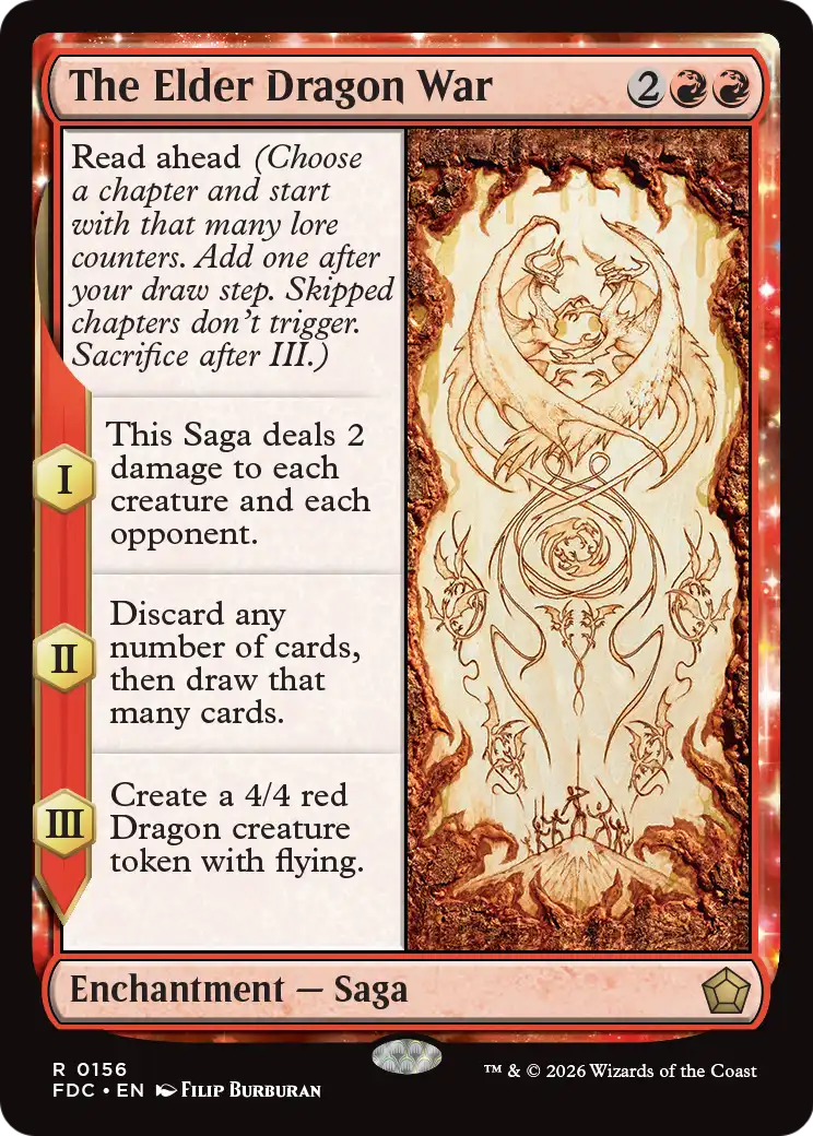The Elder Dragon War [Foundations Commander] | Gate City Games LLC