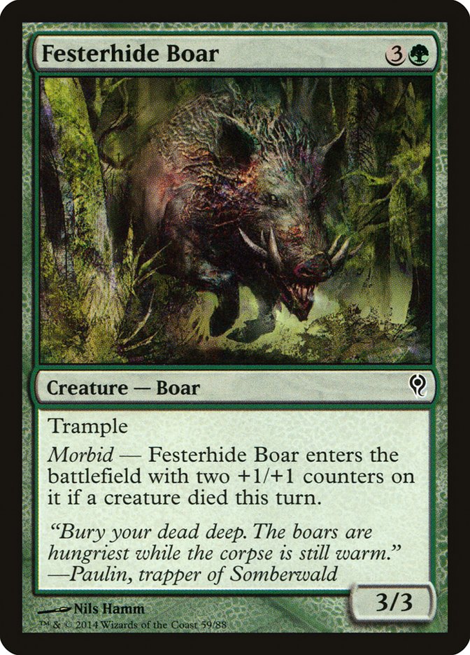 Festerhide Boar [Duel Decks: Jace vs. Vraska] | Gate City Games LLC