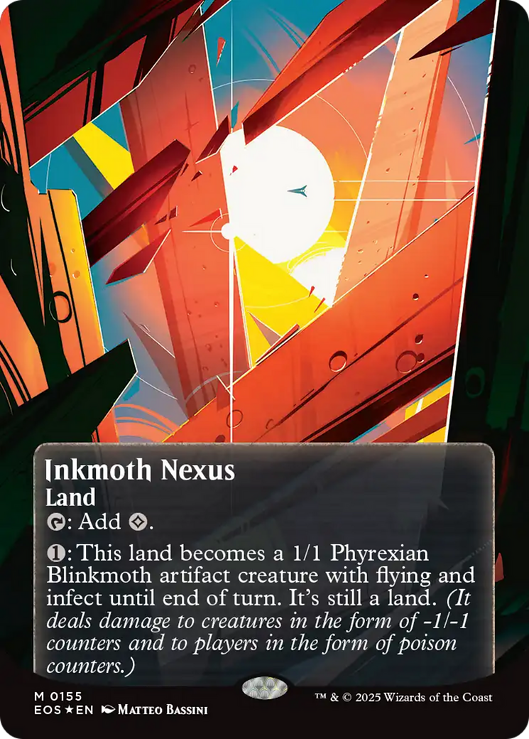 Inkmoth Nexus (0155) (Borderless) (Galaxy Foil) [Edge of Eternities: Stellar Sights] | Gate City Games LLC