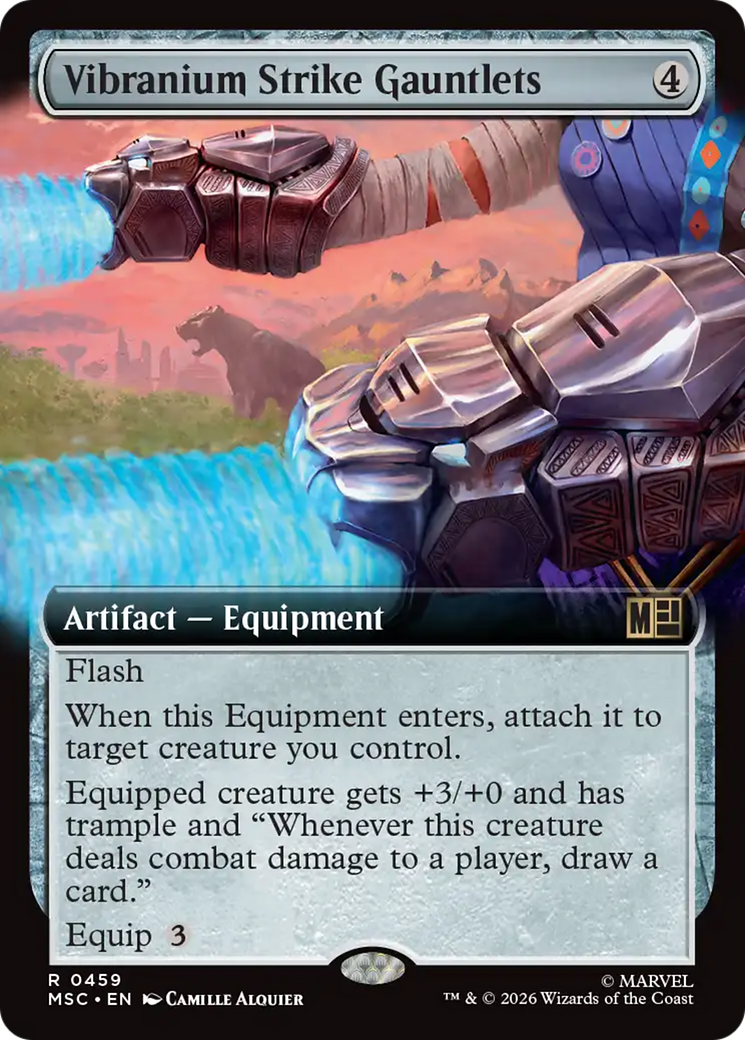Vibranium Strike Gauntlets (Extended Art) [Marvel Super Heroes Commander] | Gate City Games LLC