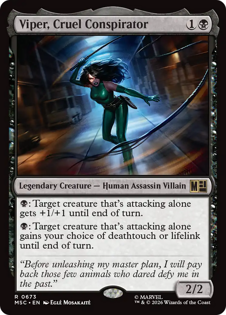 Viper, Cruel Conspirator [Marvel Super Heroes Commander] | Gate City Games LLC