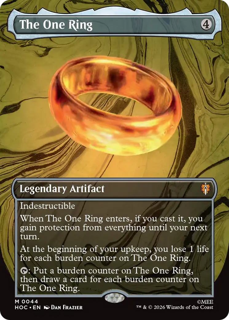 The One Ring (Borderless) [The Hobbit] | Gate City Games LLC