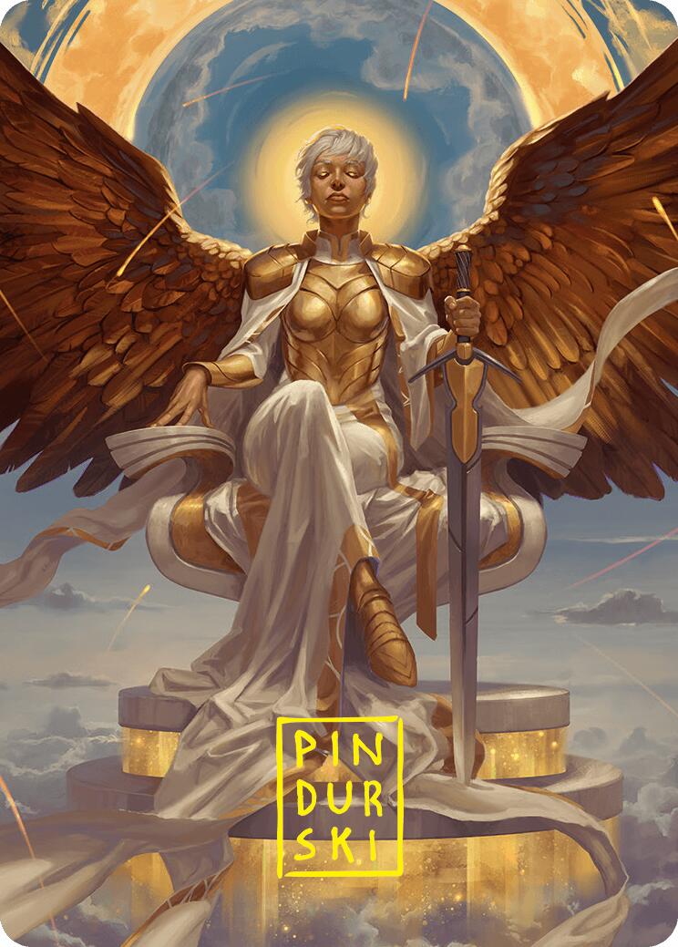Herald of Eternal Dawn Art Card (27/54) (Gold-Stamped Signature) [Foundations Art Series] | Gate City Games LLC