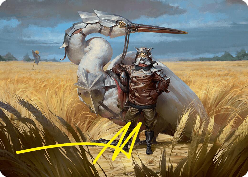 Skyknight Squire Art Card (4/54) (Gold-Stamped Signature) [Foundations Art Series] | Gate City Games LLC