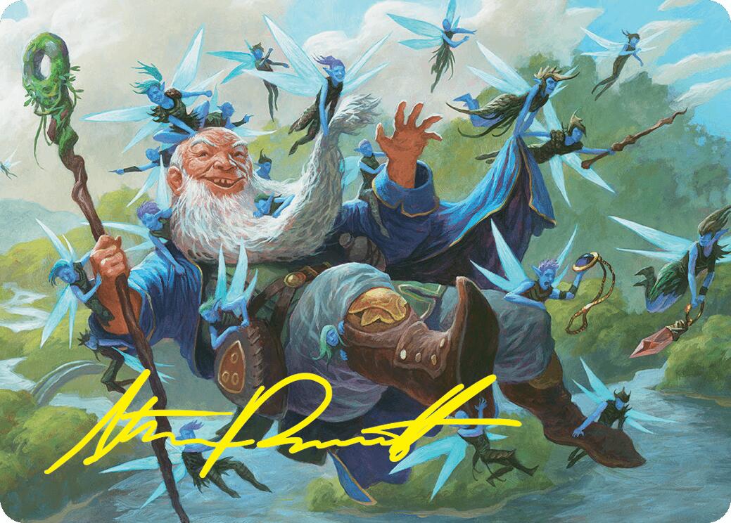 Mischievous Mystic Art Card (7/54) (Gold-Stamped Signature) [Foundations Art Series] | Gate City Games LLC