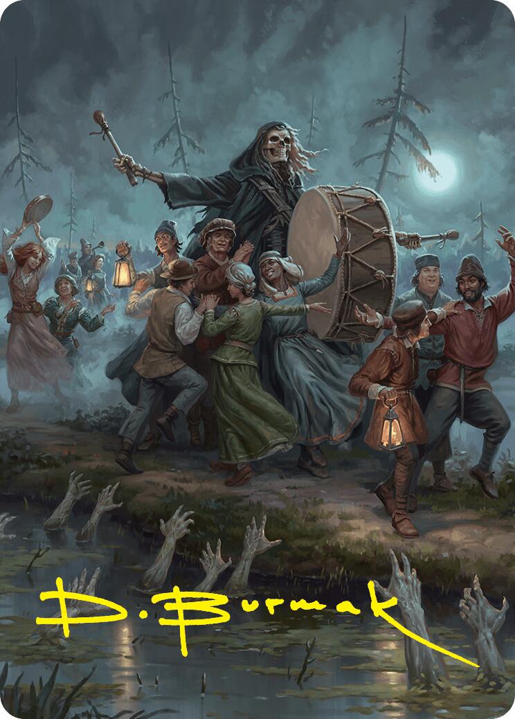Blasphemous Edict Art Card (35/54) (Gold-Stamped Signature) [Foundations Art Series] | Gate City Games LLC