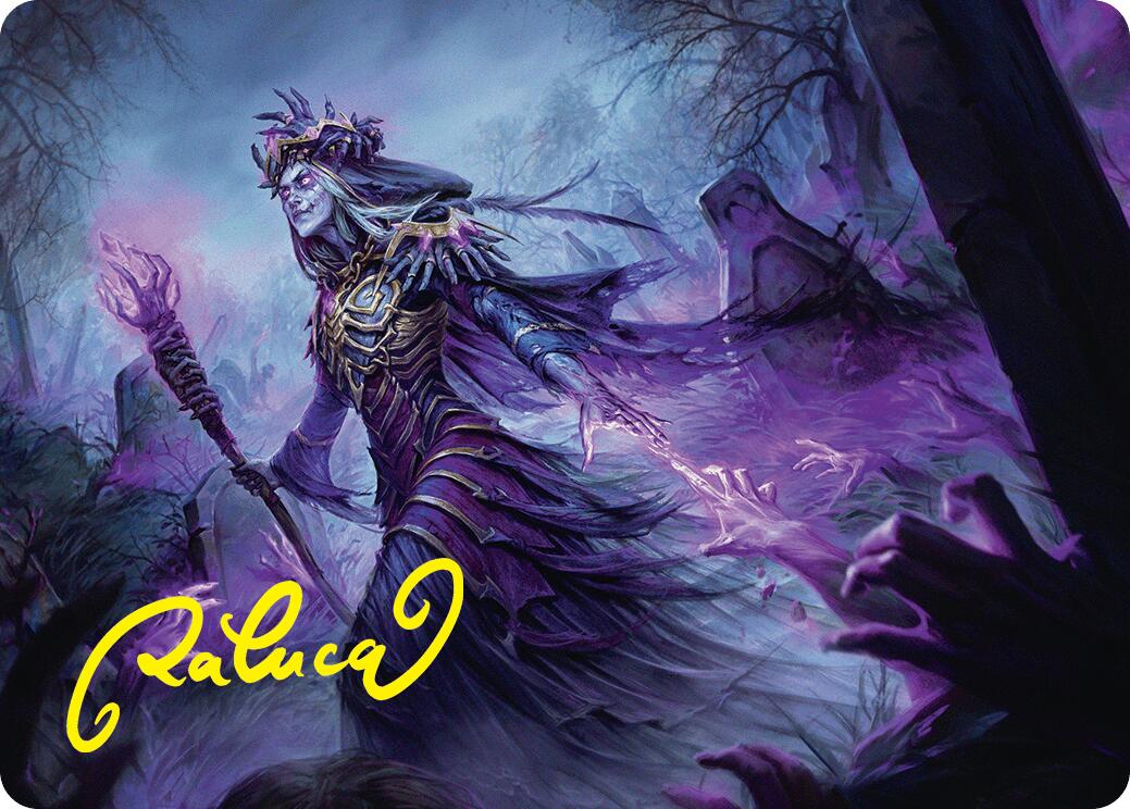 Zul Ashur, Lich Lord Art Card (10/54) (Gold-Stamped Signature) [Foundations Art Series] | Gate City Games LLC