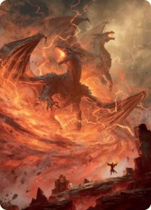 Rite of the Dragoncaller Art Card (38/54) [Foundations Art Series] | Gate City Games LLC