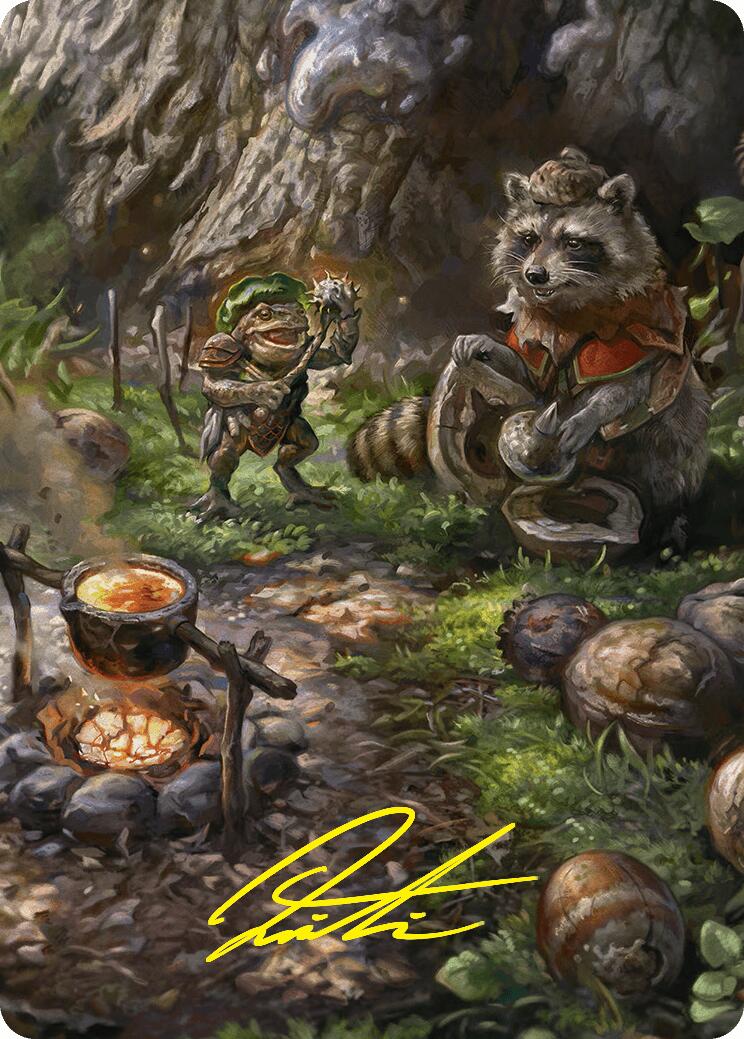 Sylvan Scavenging Art Card (46/54) (Gold-Stamped Signature) [Foundations Art Series] | Gate City Games LLC