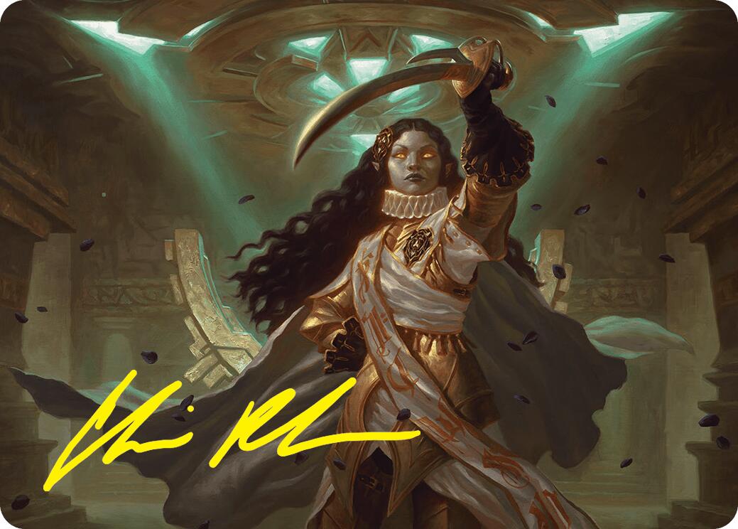 Elenda, Saint of Dusk Art Card (15/54) (Gold-Stamped Signature) [Foundations Art Series] | Gate City Games LLC