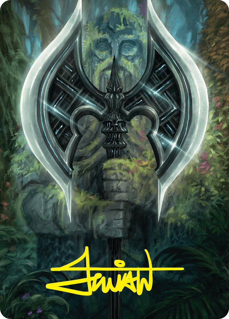 Leyline Axe Art Card (49/54) (Gold-Stamped Signature) [Foundations Art Series] | Gate City Games LLC