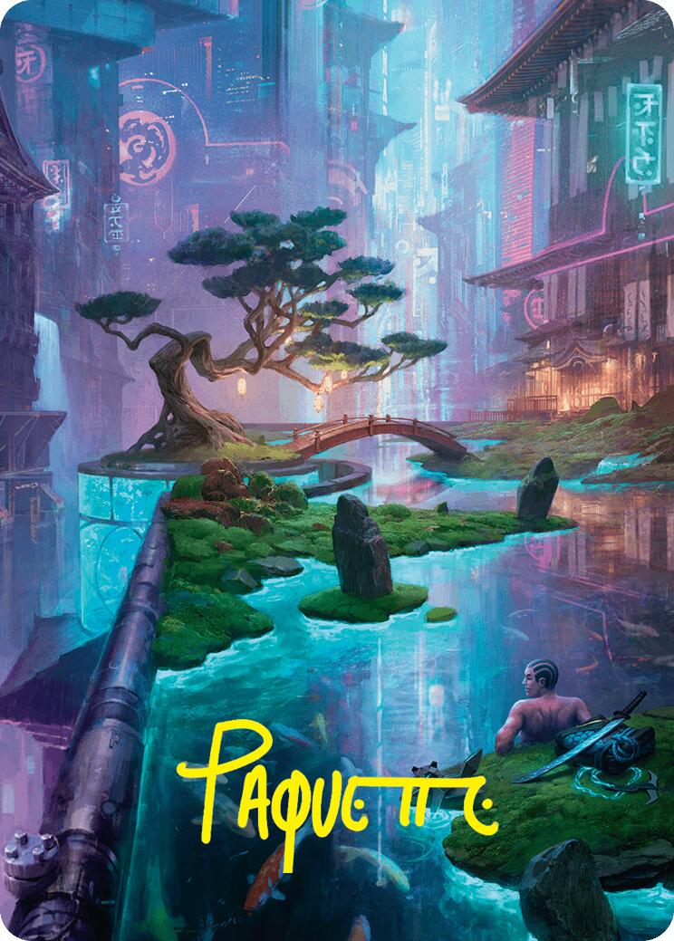 Island Art Card (22/54) (Gold-Stamped Signature) [Foundations Art Series] | Gate City Games LLC