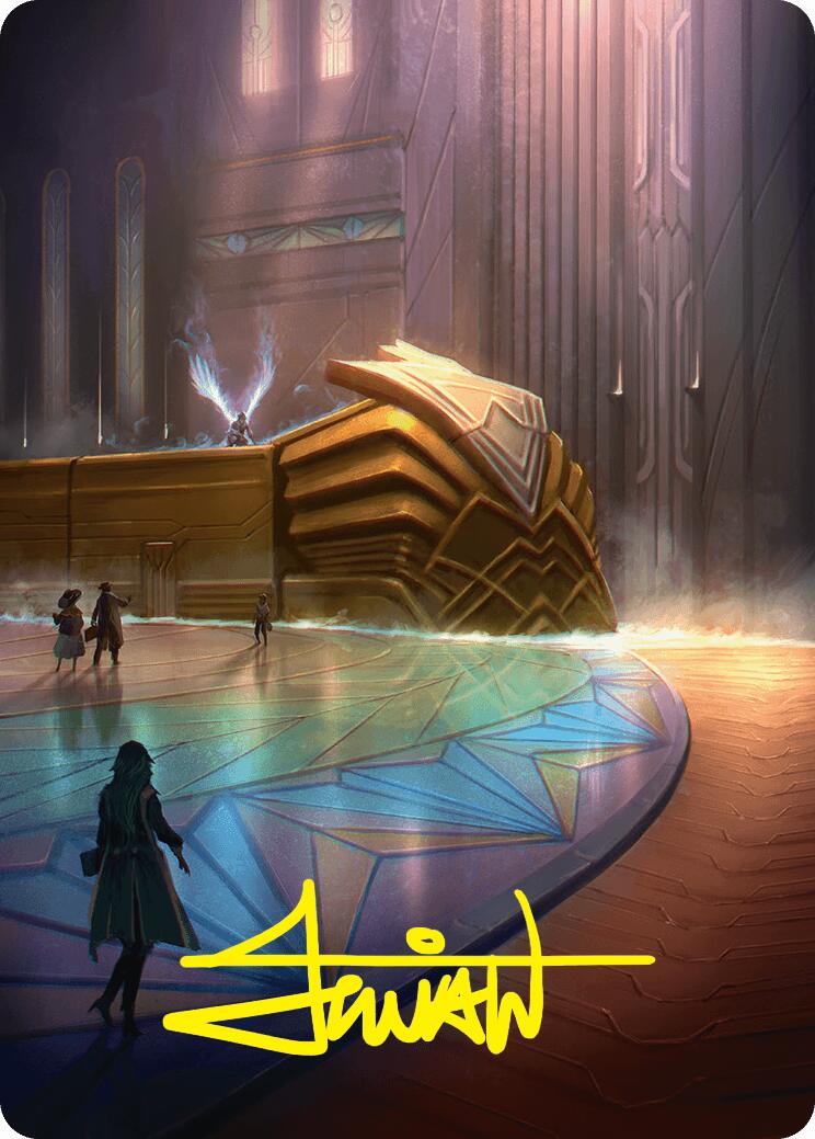 Plains Art Card (21/54) (Gold-Stamped Signature) [Foundations Art Series] | Gate City Games LLC