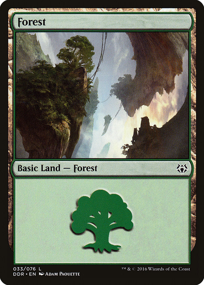 Forest (33) [Duel Decks: Nissa vs. Ob Nixilis] | Gate City Games LLC